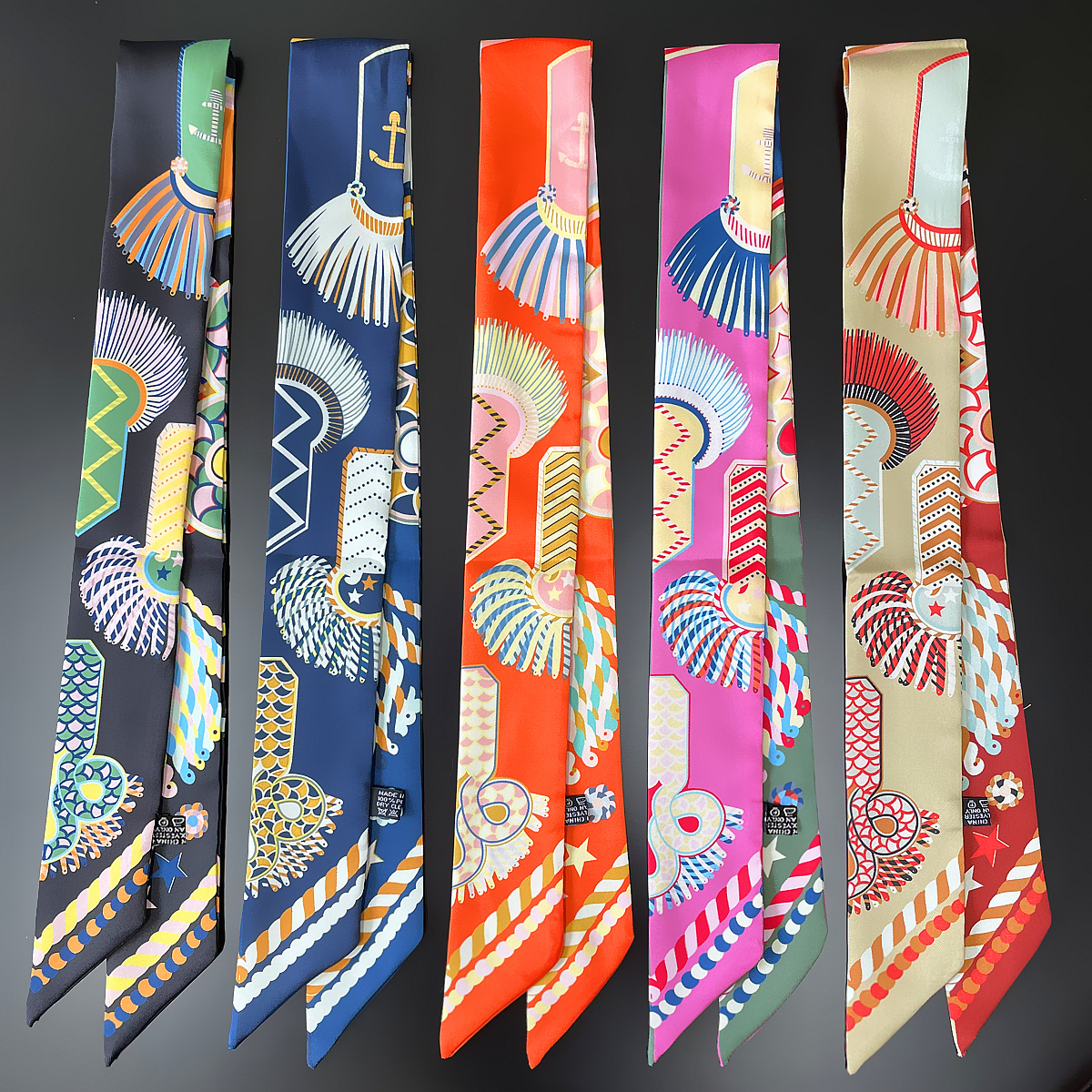 Luxury Bags Designer - Brand Design Twill 100% Silk Scarf