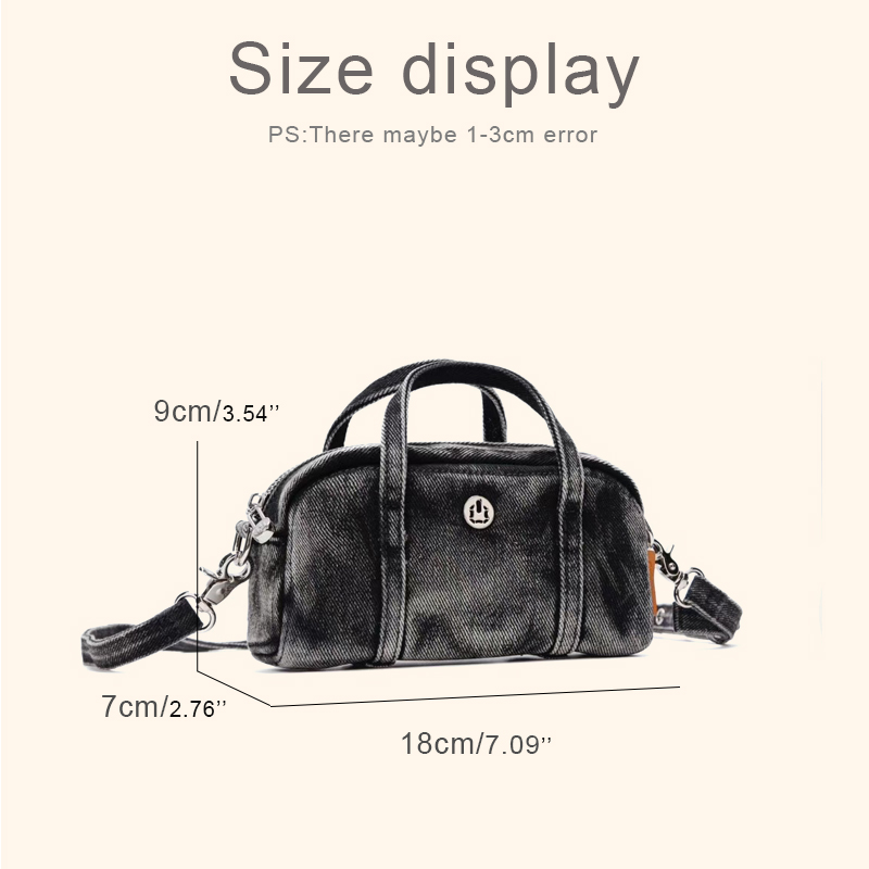 Korean Casual Mini Denim Box B - Luxury Bags Designer recensione e prezzo
