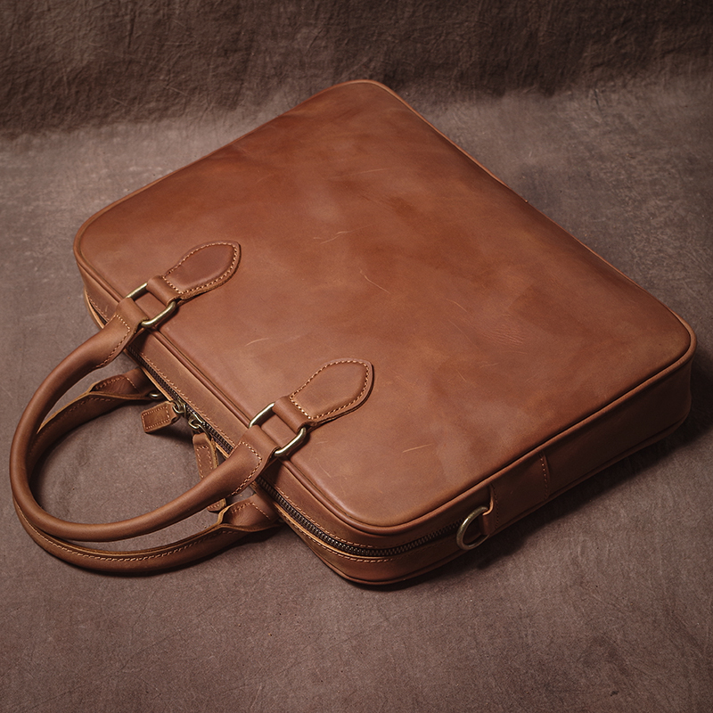 GURO Men Crazy Horse Cowhide B - Luxury Bags That Fit Laptop recensione e prezzo