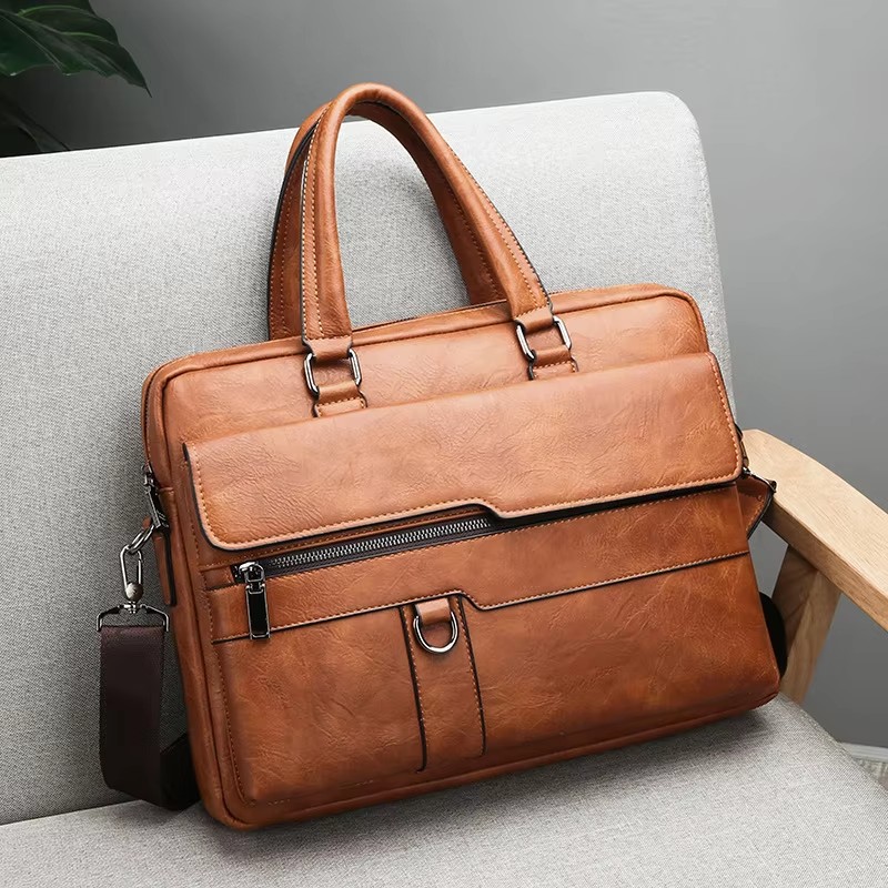 Luxury Brand Men Handbag Leath - Luxury Bags That Fit Laptop recensione e prezzo